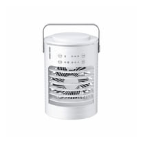 Portable Air Conditioner 4-in-1 Evaporative Cooler - 3 Speed, 0.6L Tank, USB Powered - Personal Air Cooling Fan, Humidifier, Night Light for Home, Office, Bedroom