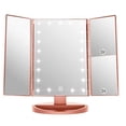 thumbnail image 1 of Espejo de maquillaje Vanity Infitrans, 3 pliegues, con 21 luces LED, 1 of 6