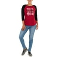 thumbnail image 3 of Holiday Time Women's Christmas Raglan, 3 of 5