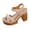 Khaki, variant on THDHVS Womens Sandals Comfortable Dressy,Casual Shoes for Women,Summer Adjustable Straps Peep Toe Elevator Heels with Block Heel for Casual Outings Black