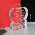 thumbnail image 4 of Customized Birthday Gift For Daughter From Mom, Engraved Heart Crystal Home Décor Plaque Christmas Weeding Gift For Daughter（TO MY Daughter）, 4 of 5