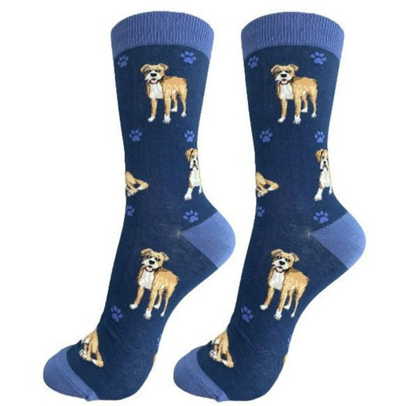 Happy Tails Boxer Dog Lover Socks - One Size Fits Most