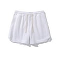 thumbnail image 4 of Viikei Lightweight Men's Shorts for Warm Weather,Men Casual Fashion Solid Shorts with Pocket Elastic Waist Short Pants White XXXXL, 4 of 9