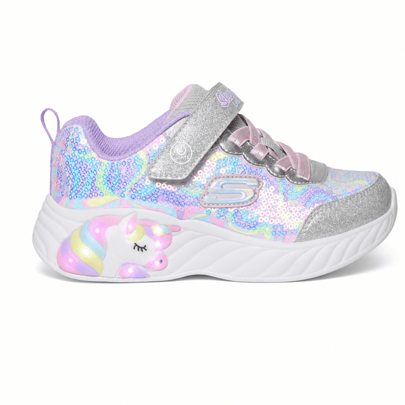 Skechers Kids Unicorn Dancer-Light Up Velcro Strap Sneakers