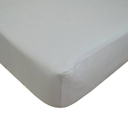 American Baby Company Classic Gray Cotton Fitted Sheets Crib Bed