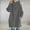 Gray, variant on Babysbule Winter Jackets for Women Women's Solid Color Hoodie Zipper Long Sleeve Sweatshirts Long Coat Tops With Pockets