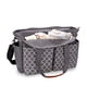 thumbnail image 3 of Bolsa para pañales, bolsa para mamá para hospital y maternidad, cambiador de bebé, con correas para cochecito y correa para el hombro, gran capacidad (gris), 3 of 5