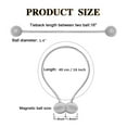thumbnail image 5 of 4/6 Pcs Strong Magnetic Curtain Tiebacks Decorative Rope Holdback, Modern Style Decorative Window Curtain Tiebacks Clips for Drapes - Best for Your Home Decor, 5 of 7