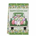 thumbnail image 2 of Spring Easter Kitchen Towels Set of 1, Easter Eggs Bunny Truck Botanical Wooden Absorbent Dish Towels for Kitchen, Microfiber Hand Towel, Quick Drying Tea Towel for Cleaning Decorative Dishcloths, 2 of 7