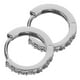 thumbnail image 2 of 1 par de pendientes de aro de moda para mujer, pendientes de circonita circular, joyería para las orejas, 2 of 7