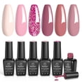 thumbnail image 2 of Kit de Esmalte de Uñas Beetles Rosa Pastel con Purpurina LED UV para Regalo, 2 of 8