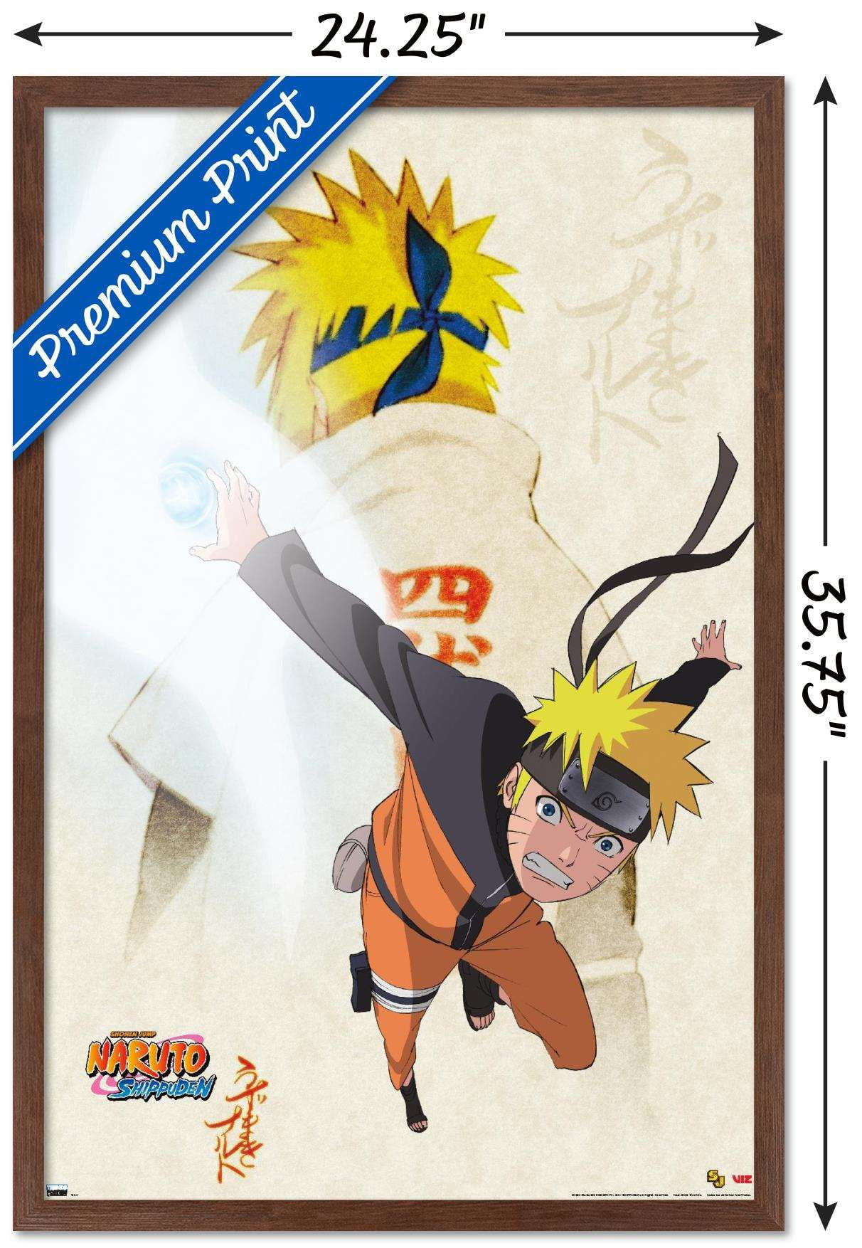 Naruto - Powers Wall Poster, 22.375" x 34", Framed