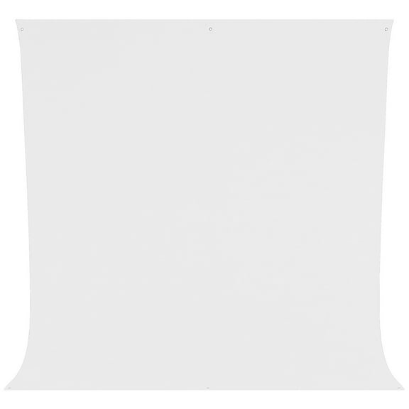 Westcott 9 x 10 Feet Wrinkle Resistant Cotton Background, Hi Key White