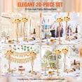 thumbnail image 5 of VEVOR 20PCS 58cm/22.83” Wedding Flower Vase Metal Gold Floral Stand for Table, 5 of 10