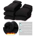 thumbnail image 4 of 4 Pairs Women Merino Wool Socks Size 6-10 Thermal Hiking Winter Warm Thick Cozy Cabin Crew Comfy Socks for Ladies, 4 of 5