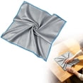 thumbnail image 2 of Microfiber Glass Cleaning Cloth, Thick Lint Free Glass Towels, Reusable Window Cleaning Cloth for Windshields, Lenses, Glasses, Mirrors & Windows, Polishing Silver, 2 of 8