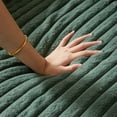 thumbnail image 6 of Aukfa Corduroy Chaise Lounge w/ 2 Cupholders, Storage Ottoman Bench, Plush Sofa Chair Bed, Green, 6 of 9