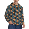 thumbnail image 2 of Uemuo Owls In Cartoon Style Pattern Men's Hoodie - Casual Pullover Hoodie with Kangaroo Pocket, Stylish Hooded Sweatshirt for Everyday Wear-Large, 2 of 7