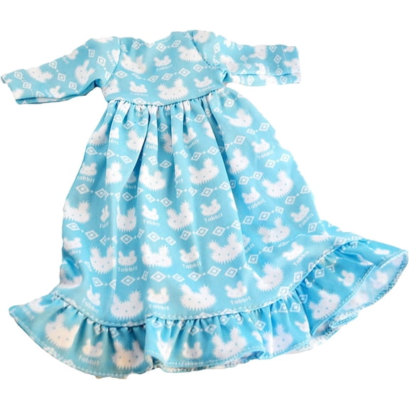 14 Inch Doll Clothes- Bunny Nightgown Fits 14" Evia's World Dolls and Lorelei and Friends Dolls
