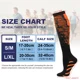thumbnail image 4 of 1 par de calcetines de compresión nuevos de 20 a 30 mmHg, calcetines altos para hombres y mujeres, calcetines deportivos para maratón, ciclismo, fútbol, venas varicosas, 4 of 5