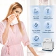 thumbnail image 3 of KOYMISKU Disposable Face Towels,50Ct Cotton Clean Face Towels,Large Make Up Remover Wipes, 3 of 7