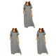 thumbnail image 2 of Batas de mujer Minnieouse Camisones de seda Manga de dormir Gris plateado M, 2 of 6