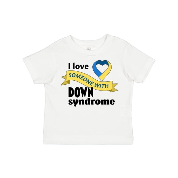 Inktastic I Love Someone with Down Syndrome Boys or Girls Toddler T-Shirt