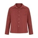 thumbnail image 5 of Ceisia Men's Solid Color Long Sleeve Casual Shirt with Chest Pocket for Daily Wear Red M Gifts, 5 of 6