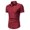 Red, variant on Men's Hawaiian Shirt Short Sleeve Casual Button Down Shirts Dots Print Beach Shirts with Pocket