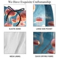 thumbnail image 4 of luoweisi Men's Beach Shorts Quick Dry Swim Trunks with Mesh Lining Colorful Jellyfish L, 4 of 5