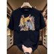 thumbnail image 1 of Men'S Casual Cotton T-Shirt with Vibrant Cartoon Print - "YOUNG" Design, Short Sleeve, Round Neck, Lightweight & Breathable for Summer, Relaxed Fit, Everyday Tshirt | Cartoon Print Tee, 1 of 8