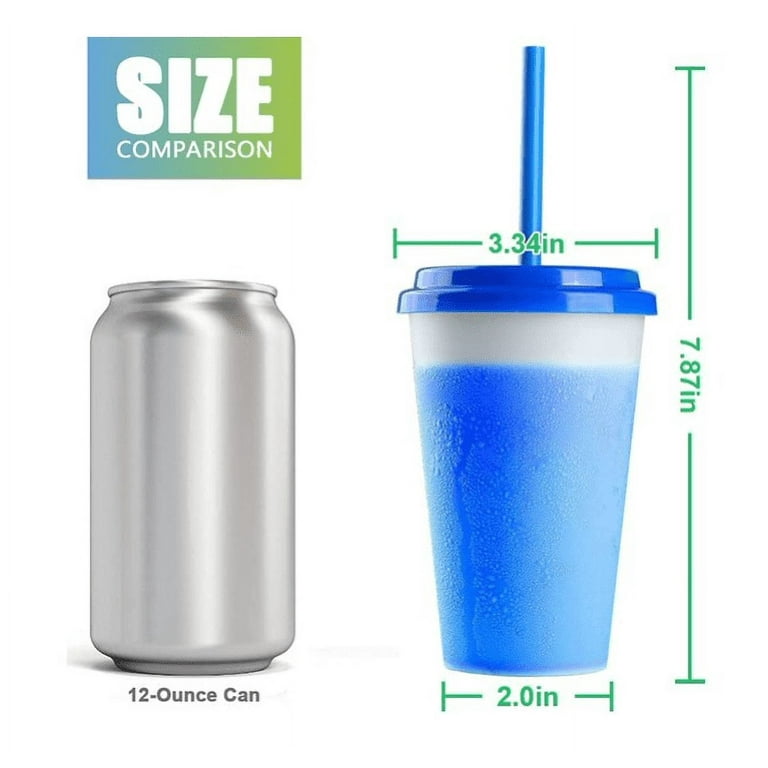 Plastic Kids Cups with Lids and Straws - 10 Pack 12 oz Reusable Tumbler  with Straw  Color Changing Cup with Lid Adults Bulk Travel Tumblers  Drinking Cups for Cold Coffee 