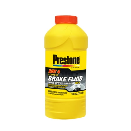 Prestone DOT 4 Synthetic Brake Fluid, 12 fl oz (Best Motorcycle Brake Fluid)