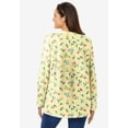 thumbnail image 2 of Woman Within Plus Size Perfect Printed Long-Sleeve Crewneck Tee, 2 of 6