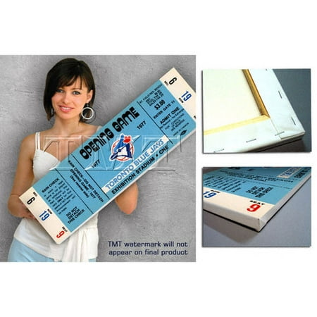 MLB - Toronto Blue Jays - Inaugural Game as MLB Franchise April 7, 1977 - Canvas Mega Ticket
