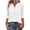 White, variant on Wlynlyn Womens Tops Dressy Casual V-Neck Summer Tops Summer Trendy Loose Fitted Solid Color Work Pleated T-Shirts