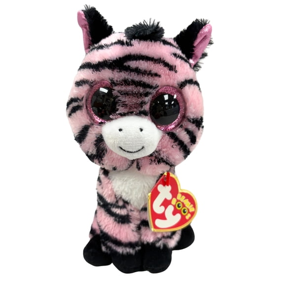 Ty Beanie Boos - Zoey the Zebra  – Glitter Eyes  - Stuffed Animal