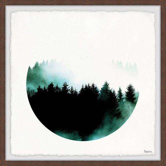 Parvez Taj "Jaded Forest" Framed Painting Print