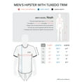 thumbnail image 6 of Hat and Beyond Men's Lightweight Hipster Tee shirt with Tuxedo Coat Tail Trim, 6 of 6