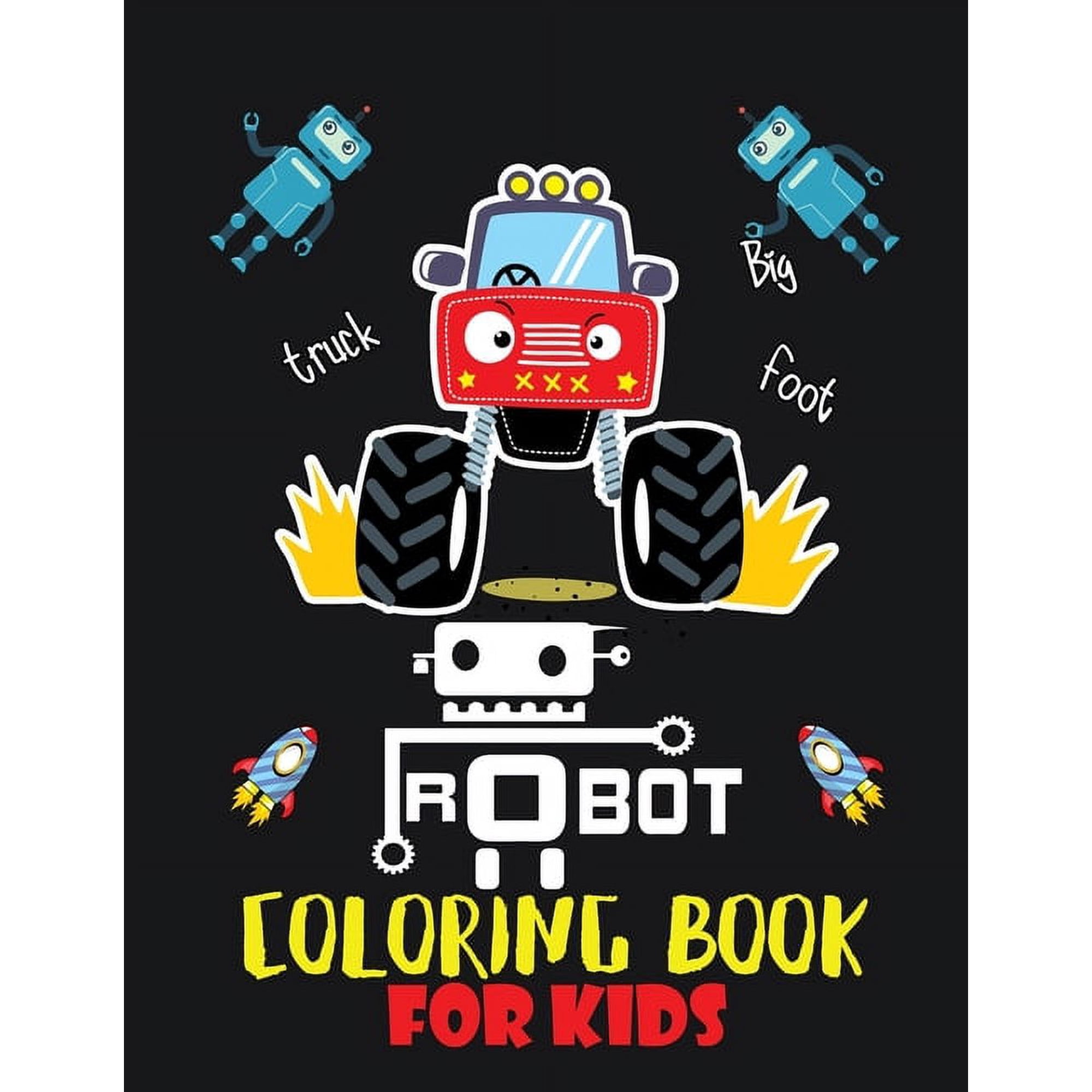 Robot coloring book For Kids: Easy and Cheap Robot Coloring Book ! Discover This Collection Of Coloring Pages, (Paperback)