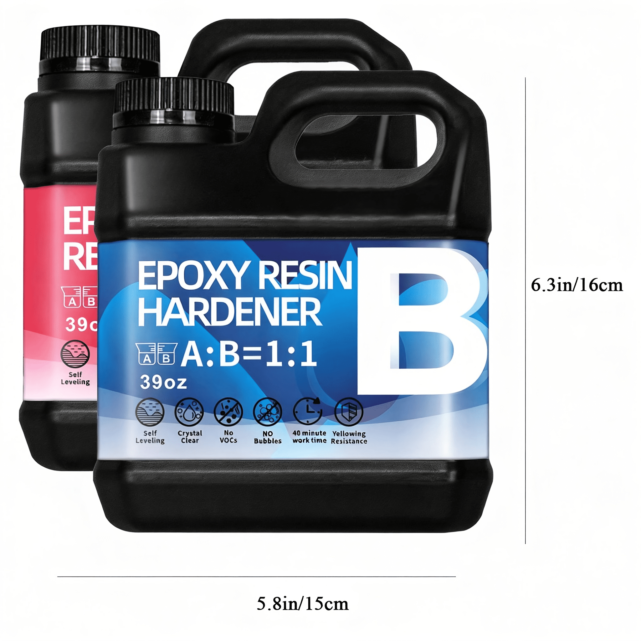78oz High-Transparency Epoxy Resin With Four-Color Luminous Powder - Makes Works Shine Brightly, Bubble-Free, Self-Leveling, Beginner-Friendly