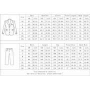 Cloudstyle Men's Two-Tone Peaked Lapel Double-Breasted 6-Button 2-Piece Suit with Double Rear Vents (Blazer + Trousers) - Casual All-Season