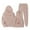 Khaki, variant on Wxolcjlv Toddler Girls Outfits Letter Printed Hooded Sweatshirt And Drawstring Trouser Set Winter Minimalist Trendy Casual Sets,2Pc,2 -3 Years