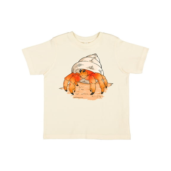 Inktastic Cute Hermit Crab on Beach Boys or Girls Toddler T-Shirt