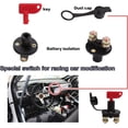 thumbnail image 2 of Paquete de 2 llaves dobles de gran tamaño M8 de dos orificios, 12 V/24 V, aislador de batería automotriz, interruptor de corte de energía, interruptor de emergencia, 2 of 5