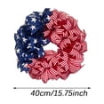 thumbnail image 2 of 250th Anniversary Patriotic Wreath, 3D Eagle Memorial Wreaths, Patriotic Wreaths for Front Door, Red White and Blue Wreath, All-Weather Farmhouse Outdoor Holiday Decoration Independence Day Decor,B, 2 of 10