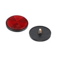 thumbnail image 4 of Unique Bargains 4pcs M6x1.0 Red Plastic Universal Screw Mount Reflective Warning Reflector for Motorcycle Bicycle, 4 of 6