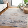 thumbnail image 2 of SAFAVIEH Cornelia Finn Medallion Area Rug, Blue/Ivory, 5'3" x 7'6", 2 of 7