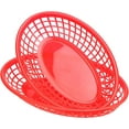 thumbnail image 3 of Plastic Oval Serving Baskets,Bexikou 12 Pcs Plastic Fast Food Baskets, Restaurant Serving Baskets,Food Serving Baskets for Picnic, Deli Serving, Chicken, Burgers and Fries, 3 of 7