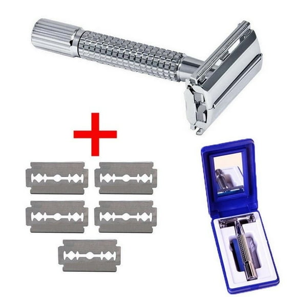 Faithtur Professional Double Edge Safety Razor Long Handle Manual Razor